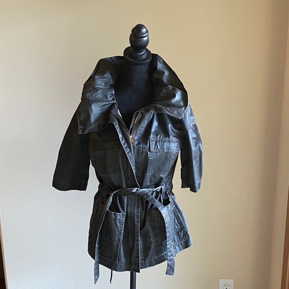 Etcetera Dark Gray Utility Jacket - image 1